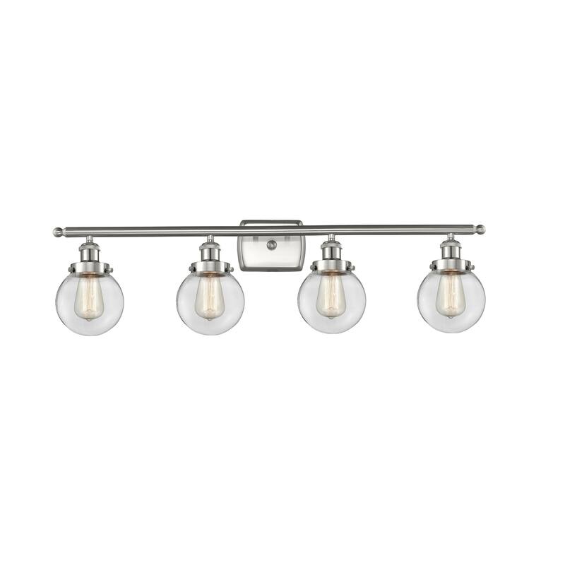 Innovations Lighting Ballston Urban Beacon - 4 Light 36" Bath Vanity Light - Clear/Brushed Satin Nickel Finish