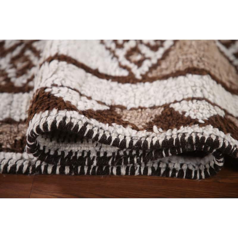 Natural Dye Tribal Anatolian Turkish Runner Rug Handmade Wool Carpet - 2'9"x 11'5"