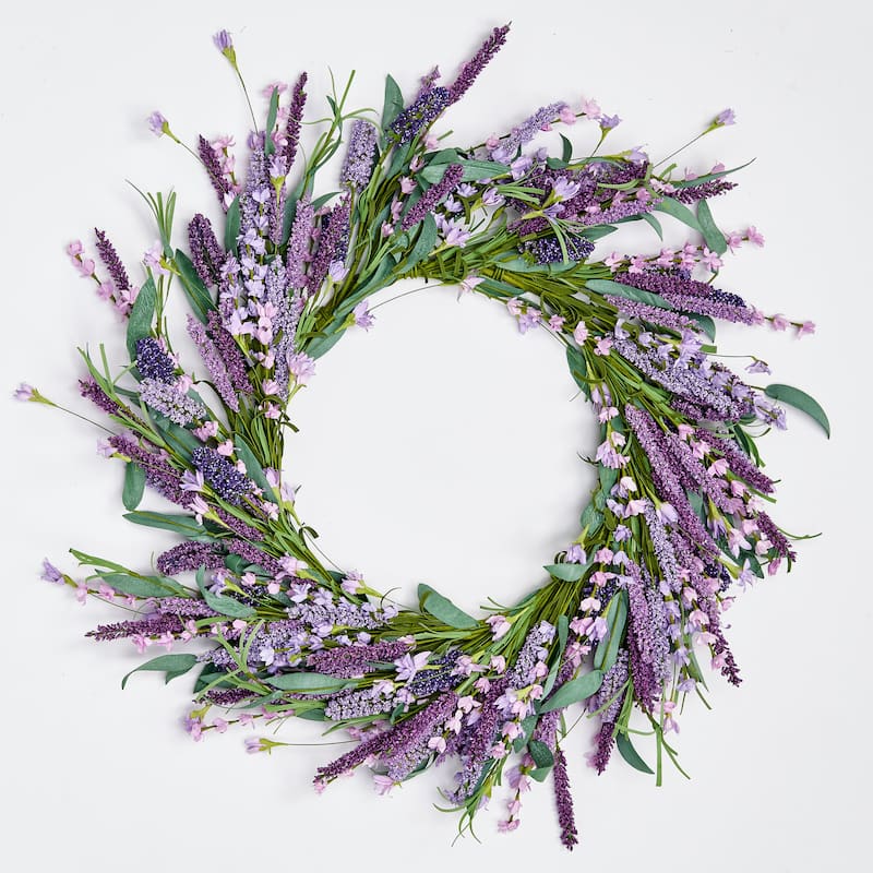 22" Lavender Wreath