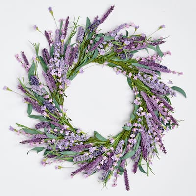 22" Lavender Wreath