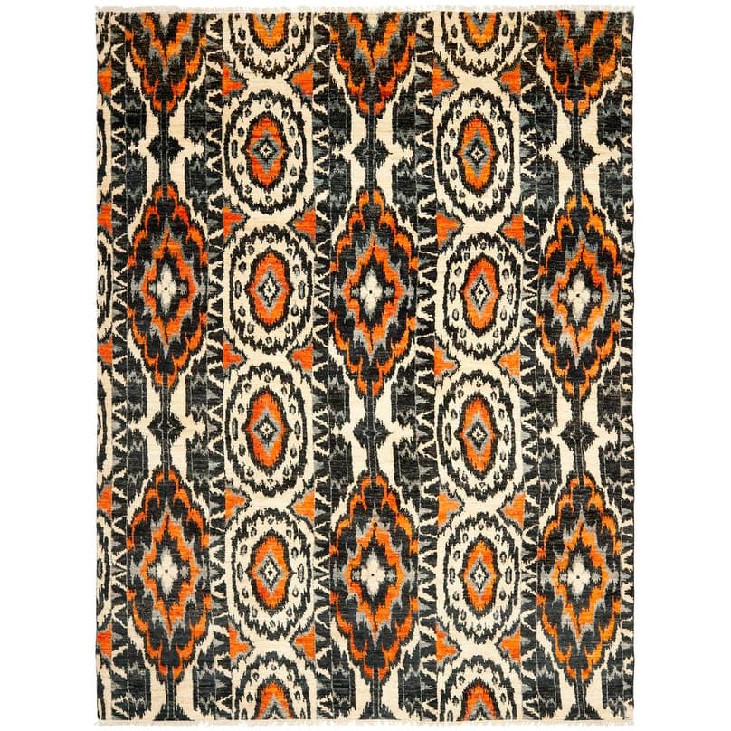 SAFAVIEH Couture Hand-knotted Calcutta Kethe Ikat Modern Wool Rug