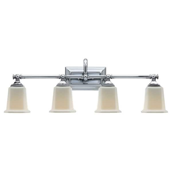 slide 2 of 2, Nicholas 4-Light Bathroom Vanity Light in Polished Chrome Polished Chrome