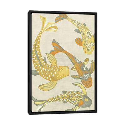 iCanvas "Golden Koi I" by Chariklia Zarris Framed Canvas Print