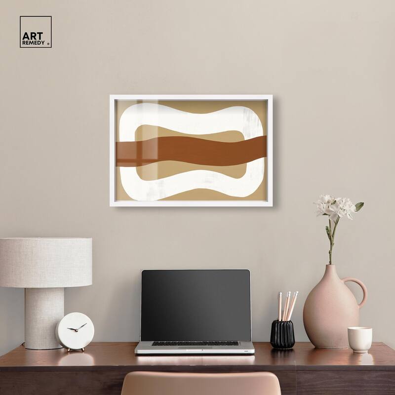 Minimal Wavy I Shadowbox by Art Remedy