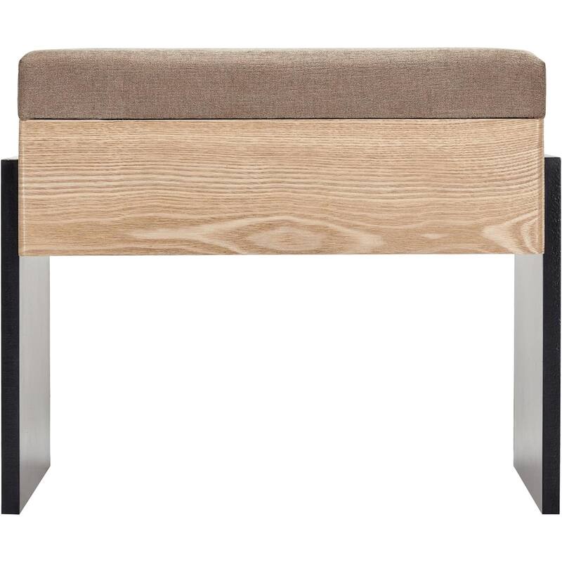 Modern Chenille Upholstered Bench with Foam Padding and MDF Frame