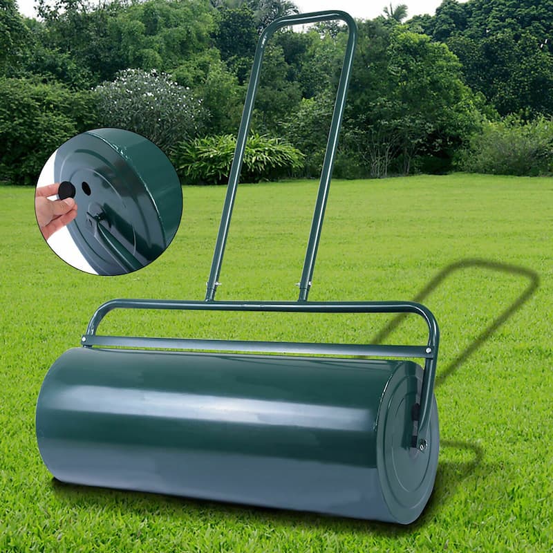 Lawn Roller 24-Inch x 13-Inch Filled Water for Garden Roller