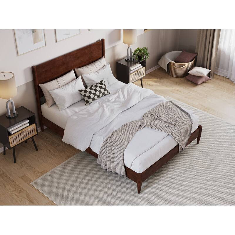 Pasadena Solid Wood Low Profile Platform Bed