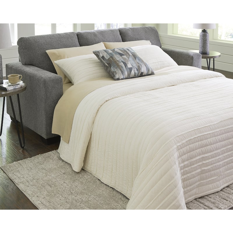 Signature Design by Ashley Deltona Graphite Queen Sofa Sleeper - 85"W x 38"D x 37"H