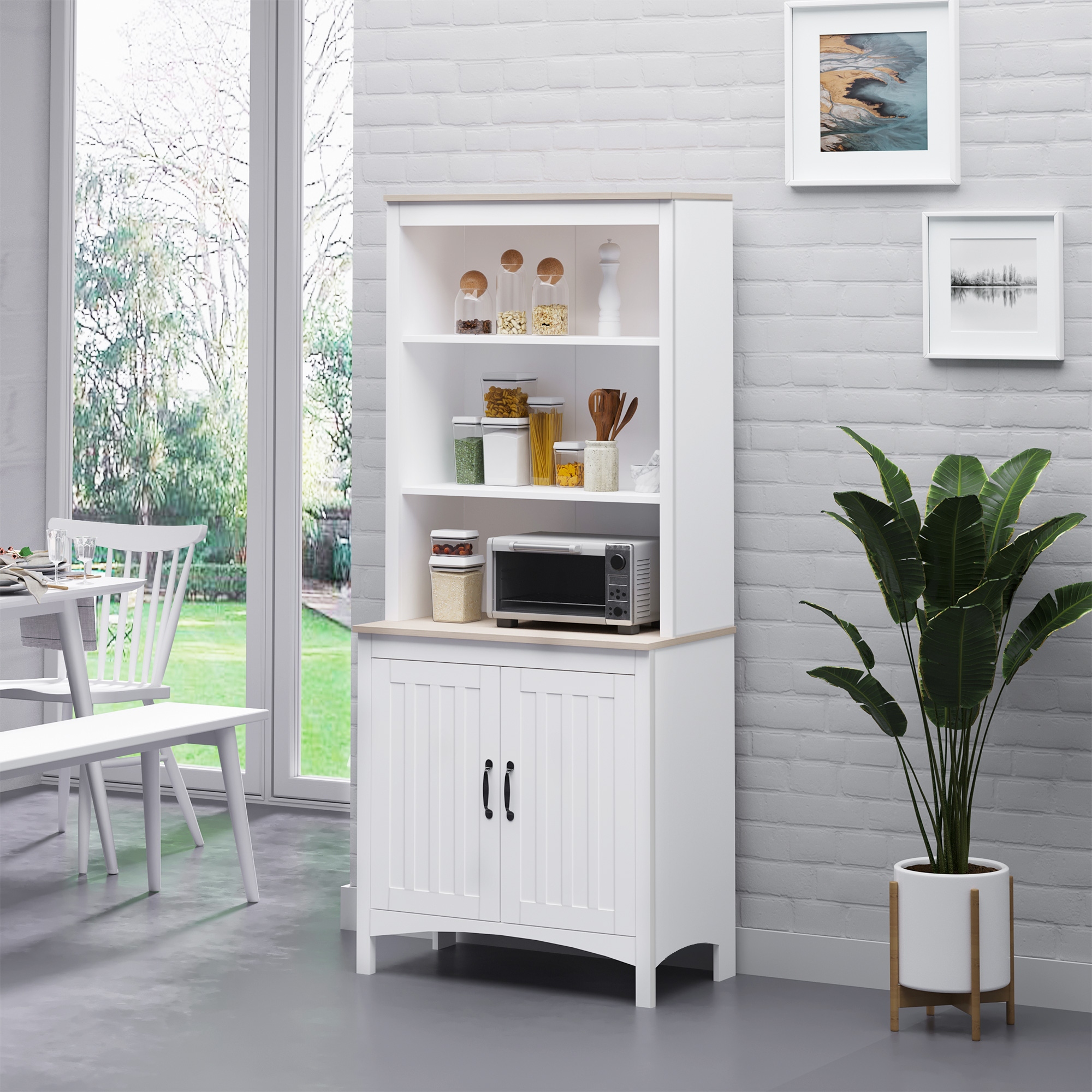 3 tier top hutch