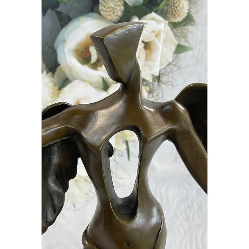 Tribute To Dali Heavenly Abstract Modern Art Angel Bronze Figurine Sculpture Art