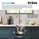 preview thumbnail 38 of 158, KRAUS Standart PRO Undermount Single Bowl Stainless Steel Kitchen Sink