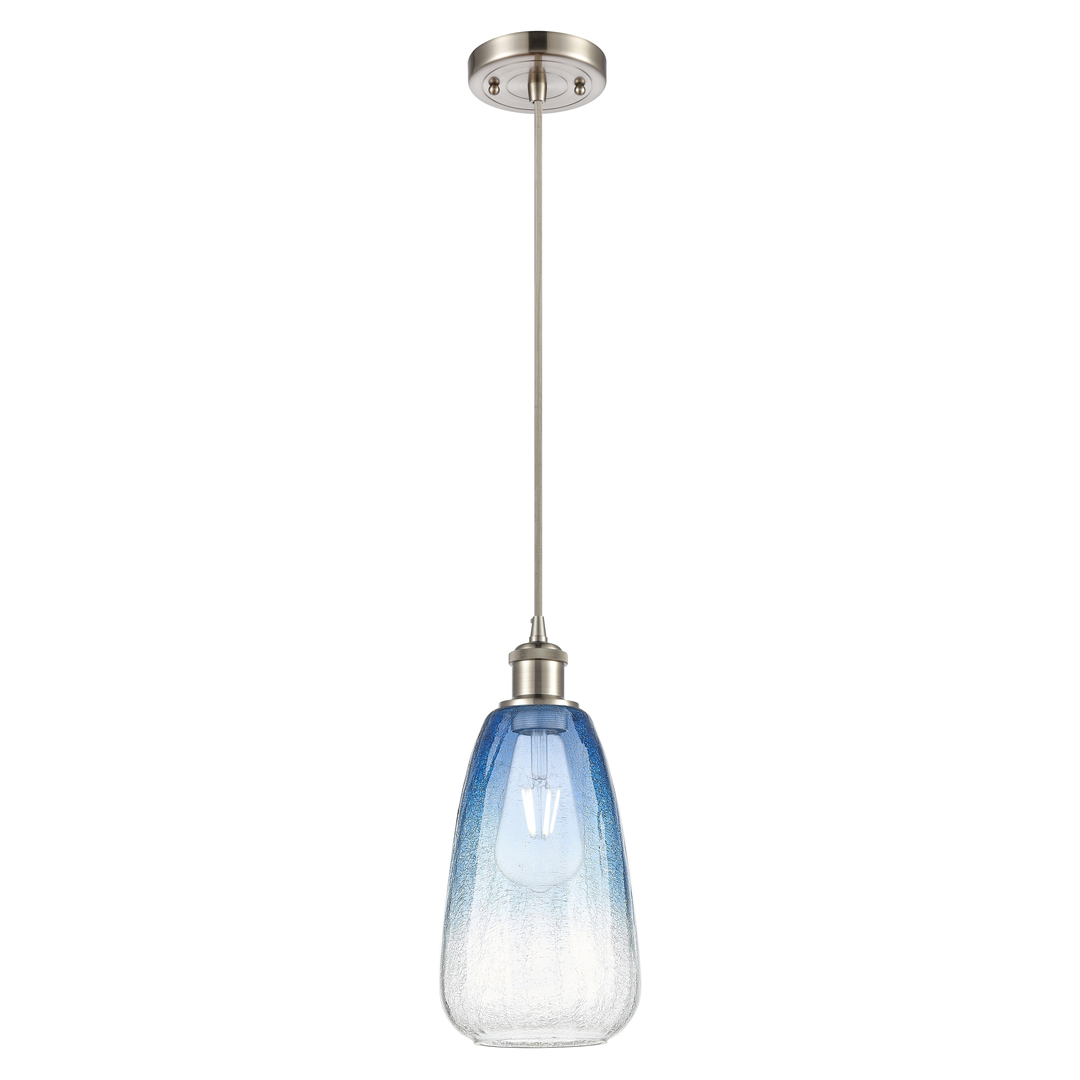 Innovations Lighting Endless Possibilities Ballston - Brookhaven Almond - 1 Light 6" Cord Hung Mini Pendant