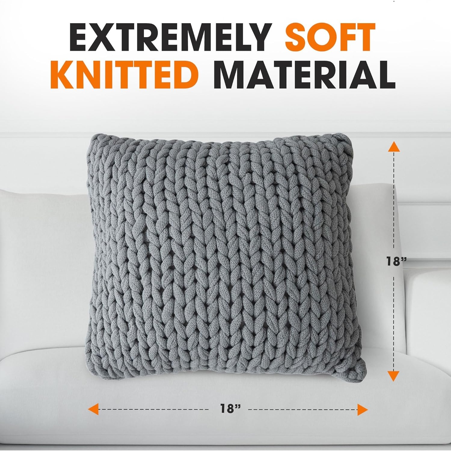 Knit throw pillow 2025