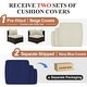 preview thumbnail 3 of 51, 7-Piece Outdoor Deep Seating Sectional Wicker Patio Conversation Set with Fire Pit
