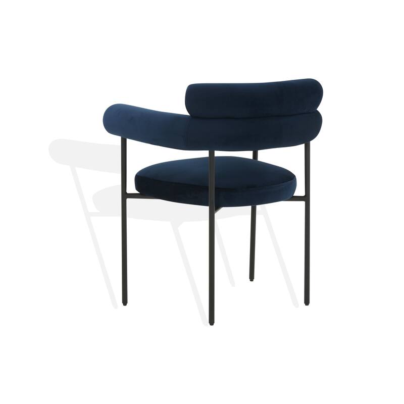 SAFAVIEH Couture Frouwe Curved Back Dining Chair (Fully Assembled) - 26Wx21Dx30H
