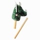 preview thumbnail 2 of 3, Ponyland: Plush Music Stick Animal - Green Dinosaur