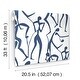preview thumbnail 6 of 5, York Wallcoverings Joyful Dancers Ultramarine Wallpaper