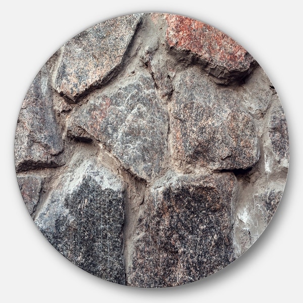 Designart Natural Granite Stone Texture-Landscape Photo Metal Wall Art-MT8452-60x28-5 Panels 28 H x 60 W x 1 D 5PE 