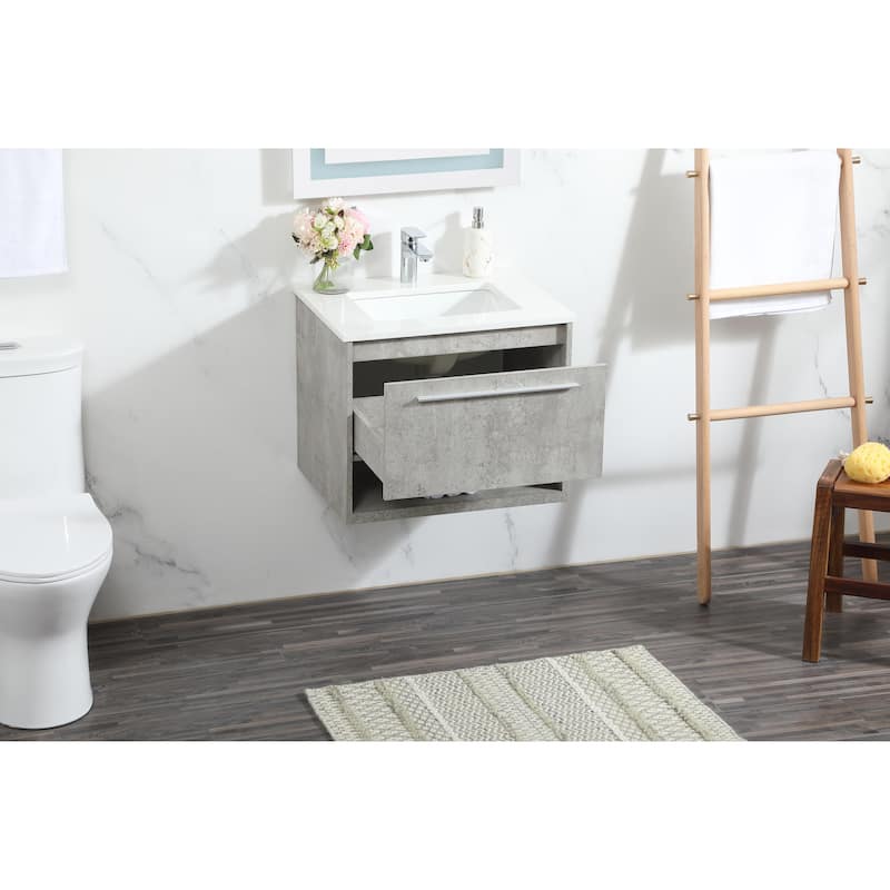 Brush 24 - 30 Inch Single Bathroom Vanity