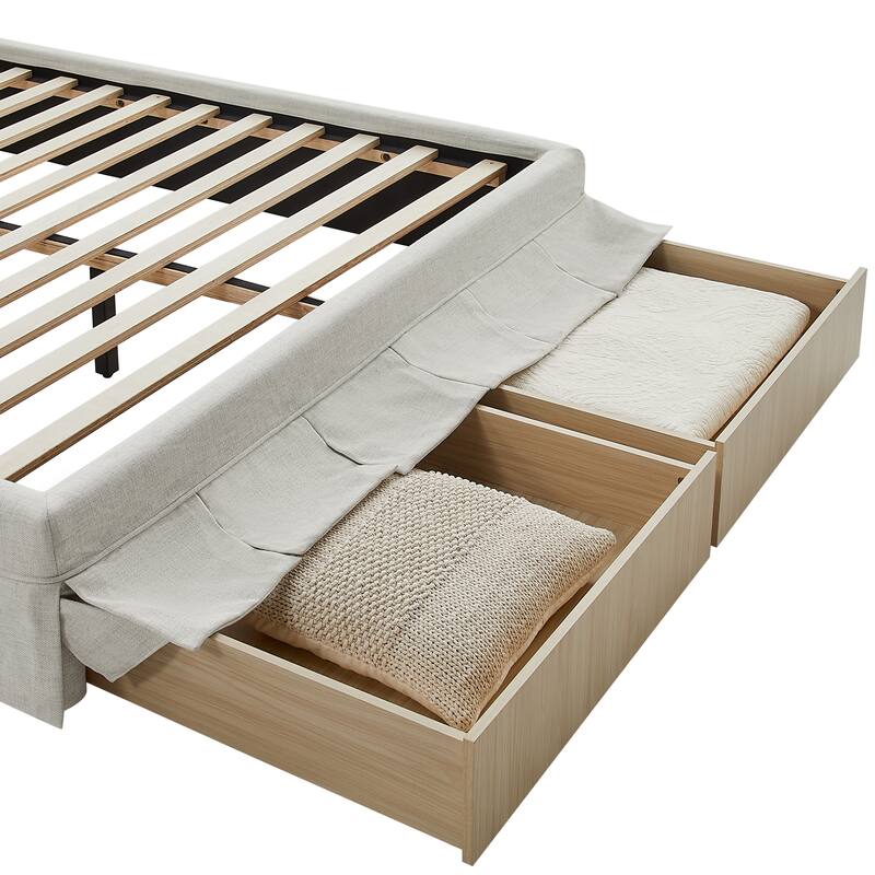Canton Upholstered Queen Size Storage Bed