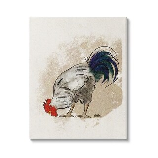 Stupell Farmhouse Chicken Country Animal Canvas Wall Art By Shanda 