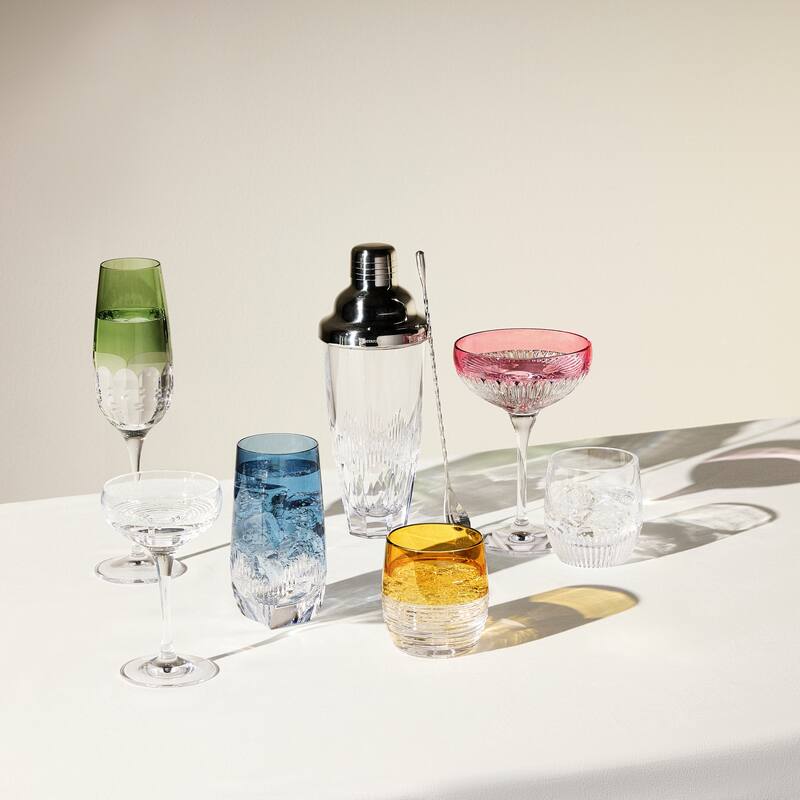 Waterford Mixology Colour Highball 14.5floz, Mixed Pattern, Set of 4