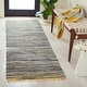 preview thumbnail 19 of 82, SAFAVIEH Handmade Rag Rug Bookem Casual Stripe Cotton Rug with Fringe