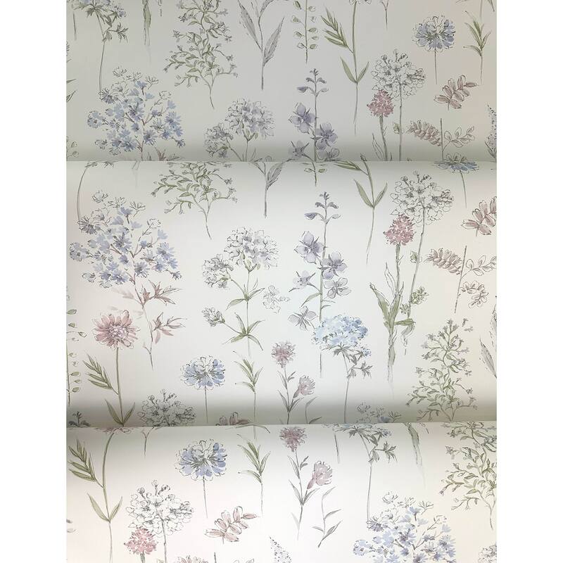 Chesapeake Bergamot Lavender Wildflower Wallpaper