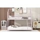 preview thumbnail 8 of 14, Pink Metal House Bunk Bed with Roof, Ladder, and Fence for Kids
