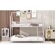 preview thumbnail 10 of 34, Twin over Full Metal House Bunk Bed, Safety and Convenience, Pink