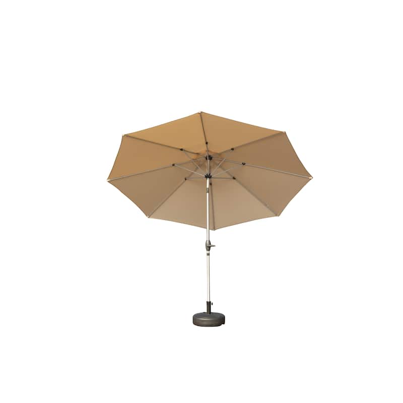 GDFStudio - Premium 9FT Patio Umbrella with Push Button Tilt and Sturdy Frame - Beige