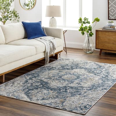 Livabliss Traditional Cardiff Medallion Area Rug