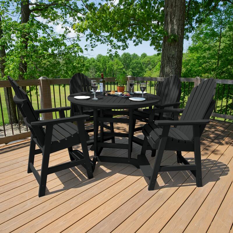 Hamilton 5-Piece Outdoor Counter Height Dining Set - 48" Round Table