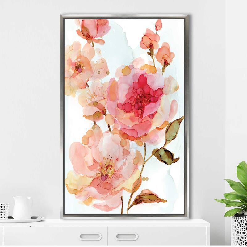 "Vivid Roses" by Carol Robinson Print on Floating Canvas