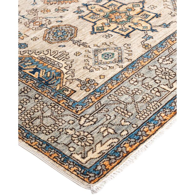 Serapi One-of-a-Kind Hand-Knotted Area Rug - Gray - 3' 11" x 5' 9"