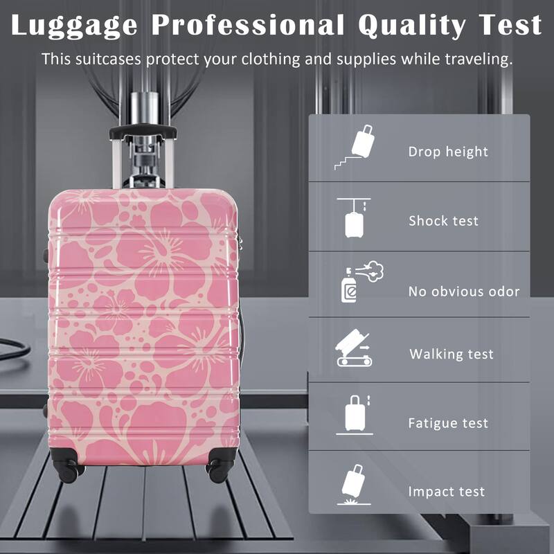 3-Piece, Modern Luggage Sets, Lightweight Luggage with Silicone Handles and Combination Lock, for Boarding Travel