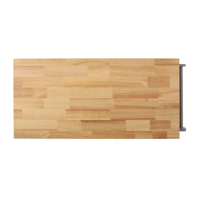 Contemporary Kitchen Island Cart with Storage Drawer, Shelves, and Towel Holder