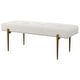 preview thumbnail 1 of 4, Uttermost Olivier White Bench