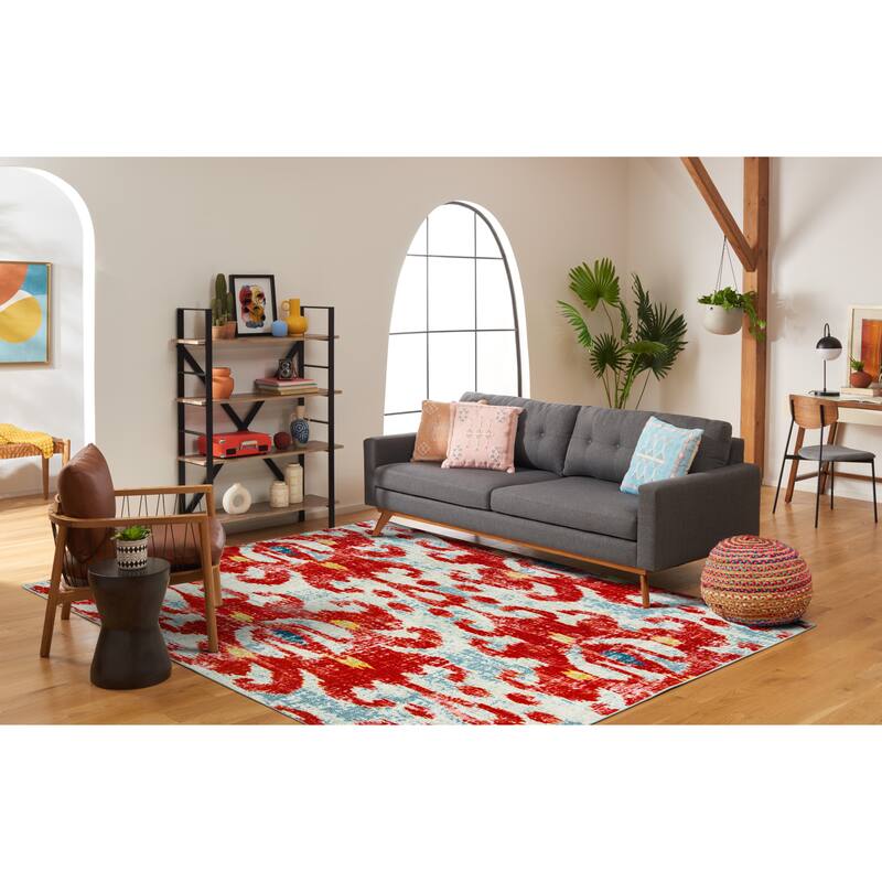 SAFAVIEH Watercolor Isabelle Modern Abstract Rug