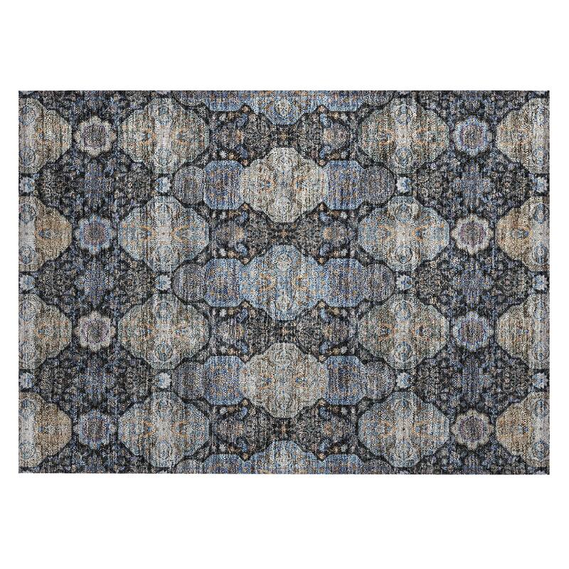 Machine Washable Indoor/ Outdoor Traditional Tracey Chantille Rug