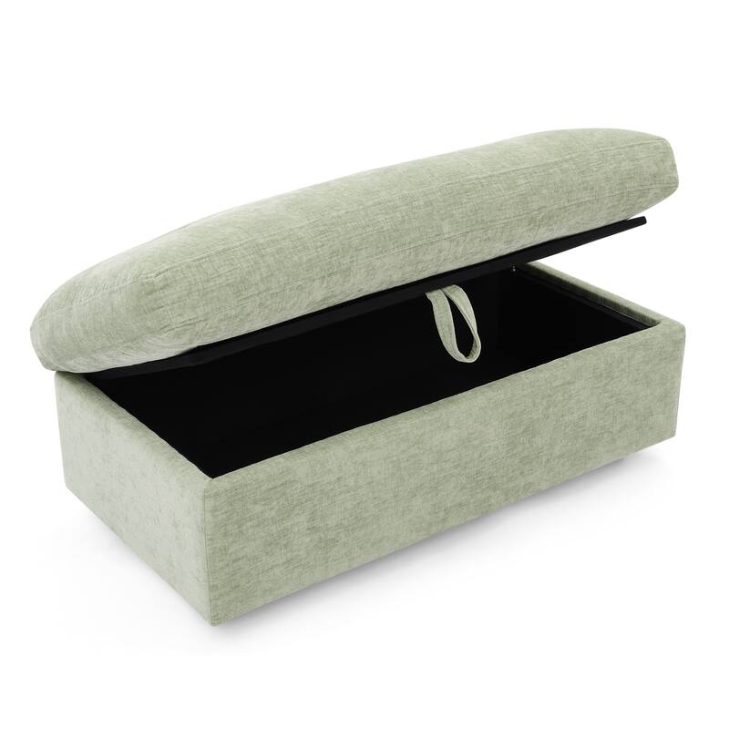 Double Recliner Chair with Adjustable Backrest, Storage Ottoman, USB Port & Phone Stand