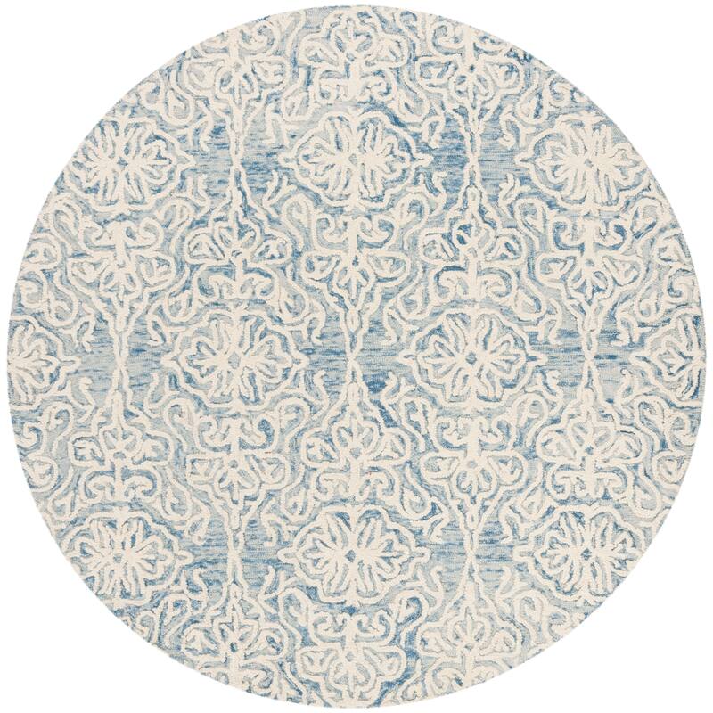 SAFAVIEH Handmade Blossom Mahalia Modern Floral Wool Rug