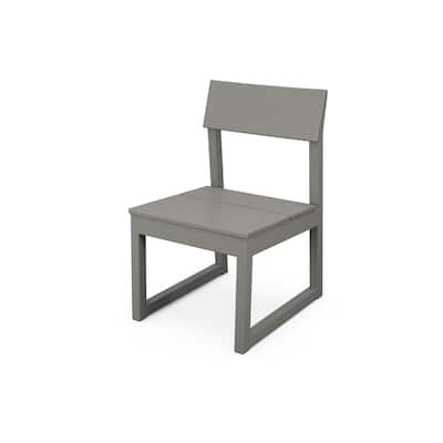POLYWOOD Edge Armless Patio Dining Side Chair