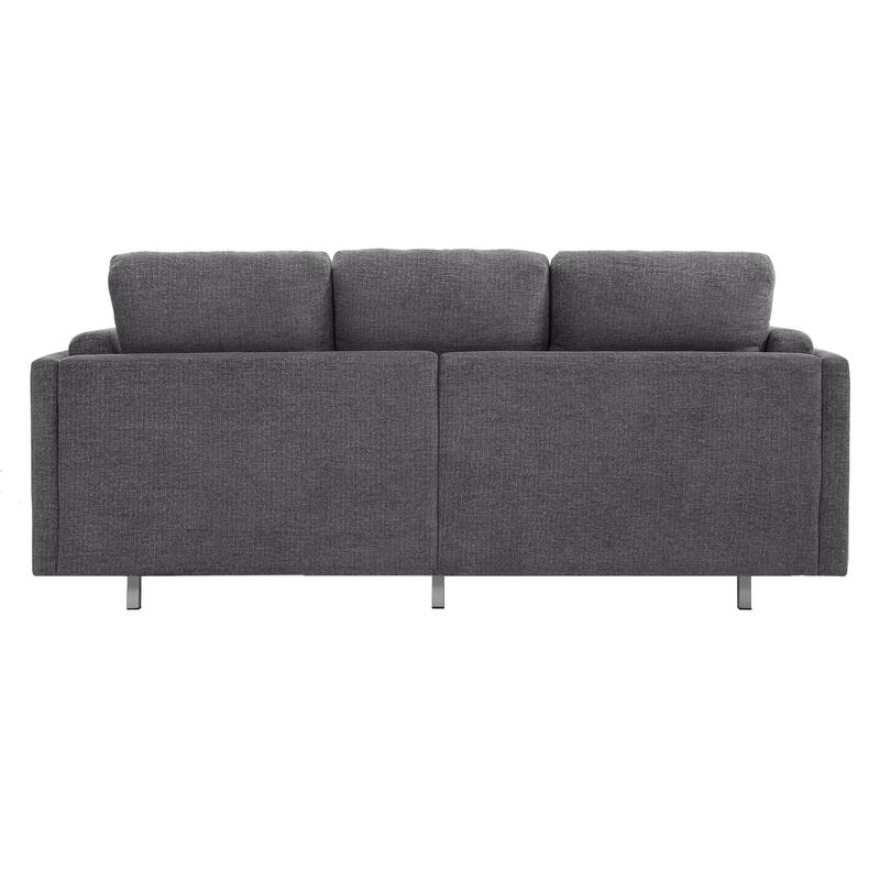 Modern 3-seater Sofa 79.5" Sofa Couch Upholstered Sofa with Dual-layer Seat Cushions for Living Room