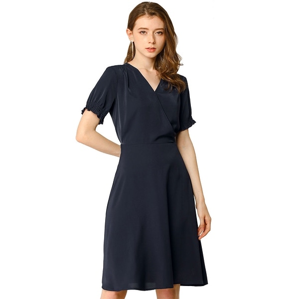 navy work dress