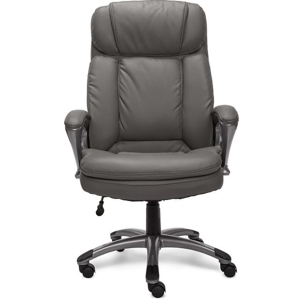 Shop Serta Big And Tall Executive Office Chair Overstock 18221596 Grey