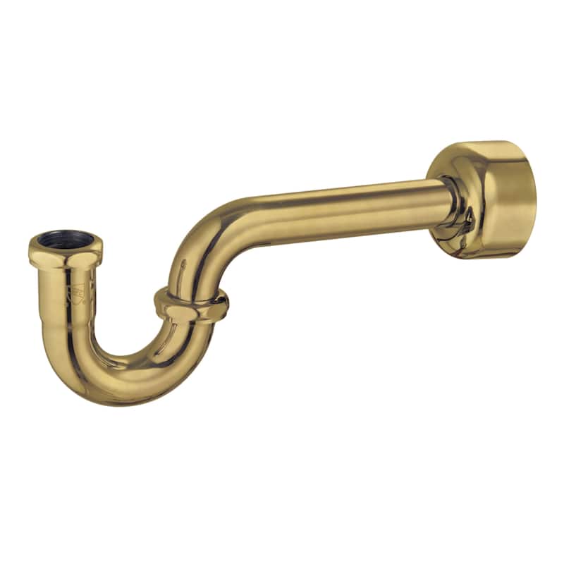 Kingston Brass Circlet 1-1/4-inch Brass P-Trap, 18 Gauge - Brushed Brass