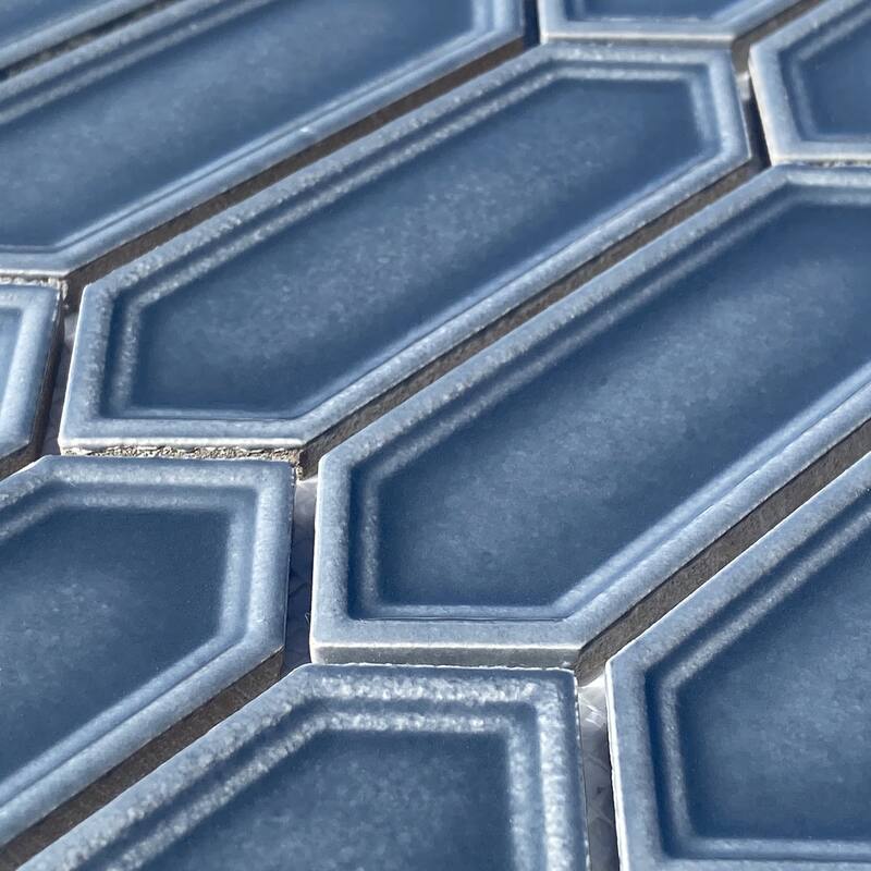 Forio 1.2" x 4.2" Picket Glossy Porcelain Mosaic Tile