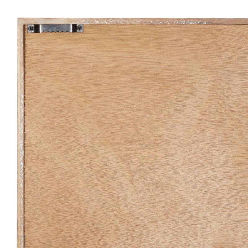 Blue Wood Ocean Sign Home Wall Decor with Knotted Ropes