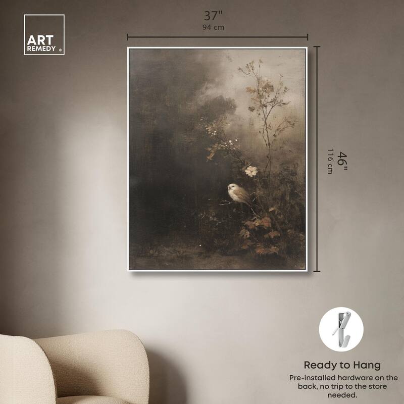 Owl in the Shadows II Canvas by Art Remedy